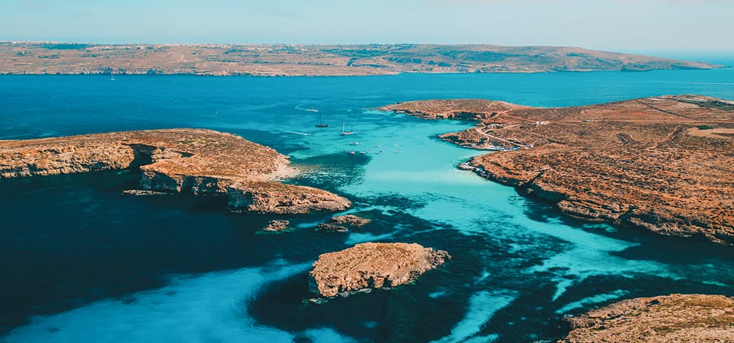 Comino Drone View, Malta