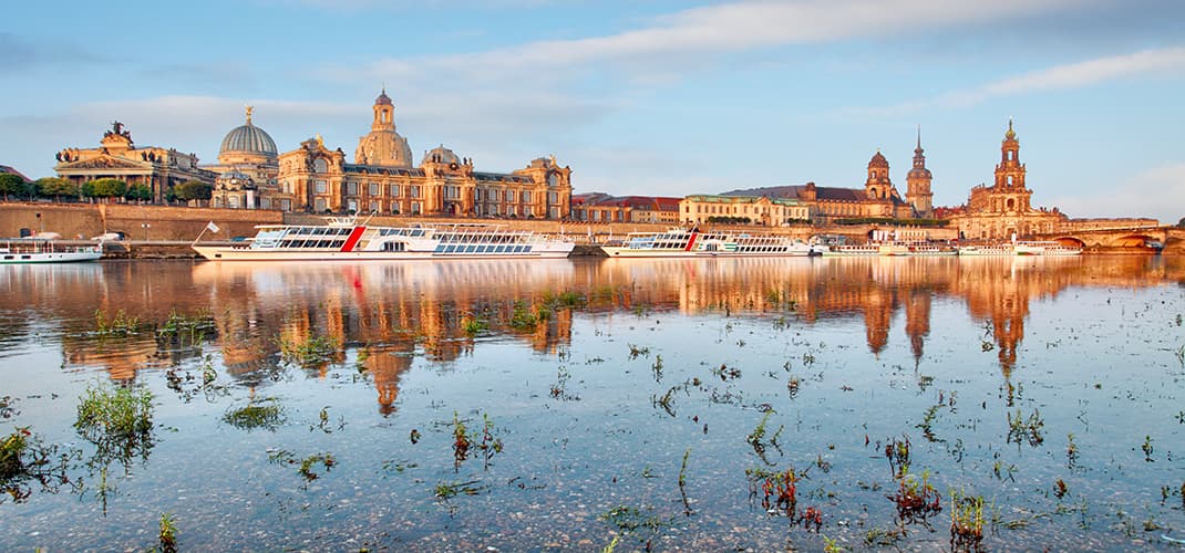 Dresden on the Elbe River, Germany