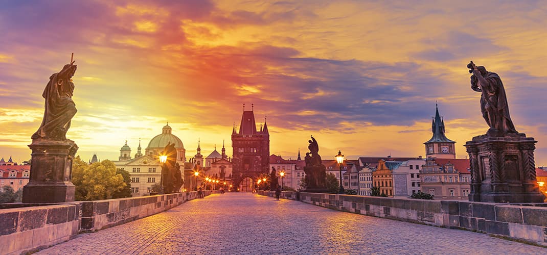 Beautiful Prague at Sunset, Czechia