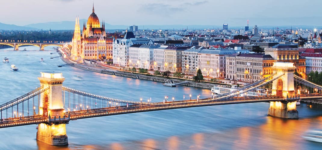 Views over Budapest and the Parliament, Hungary