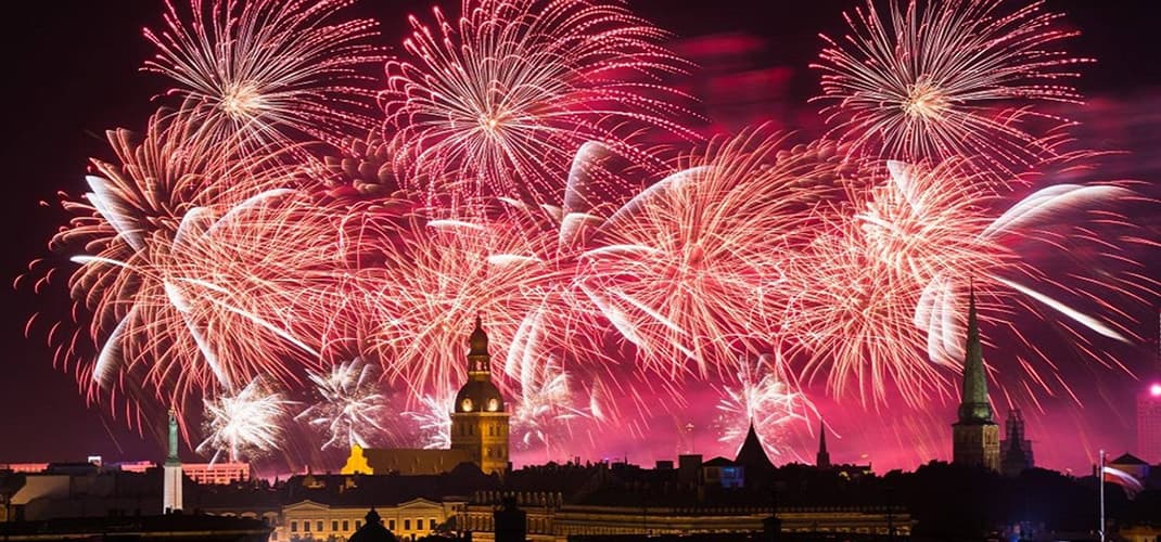 New Year, Riga, Latvia