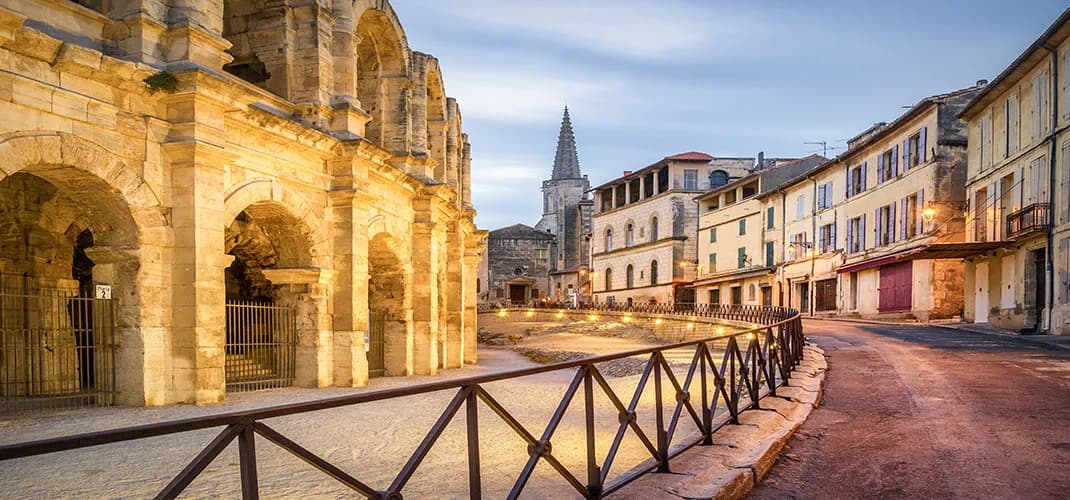 Arles Amphitheatre and Old Town, Arles, France